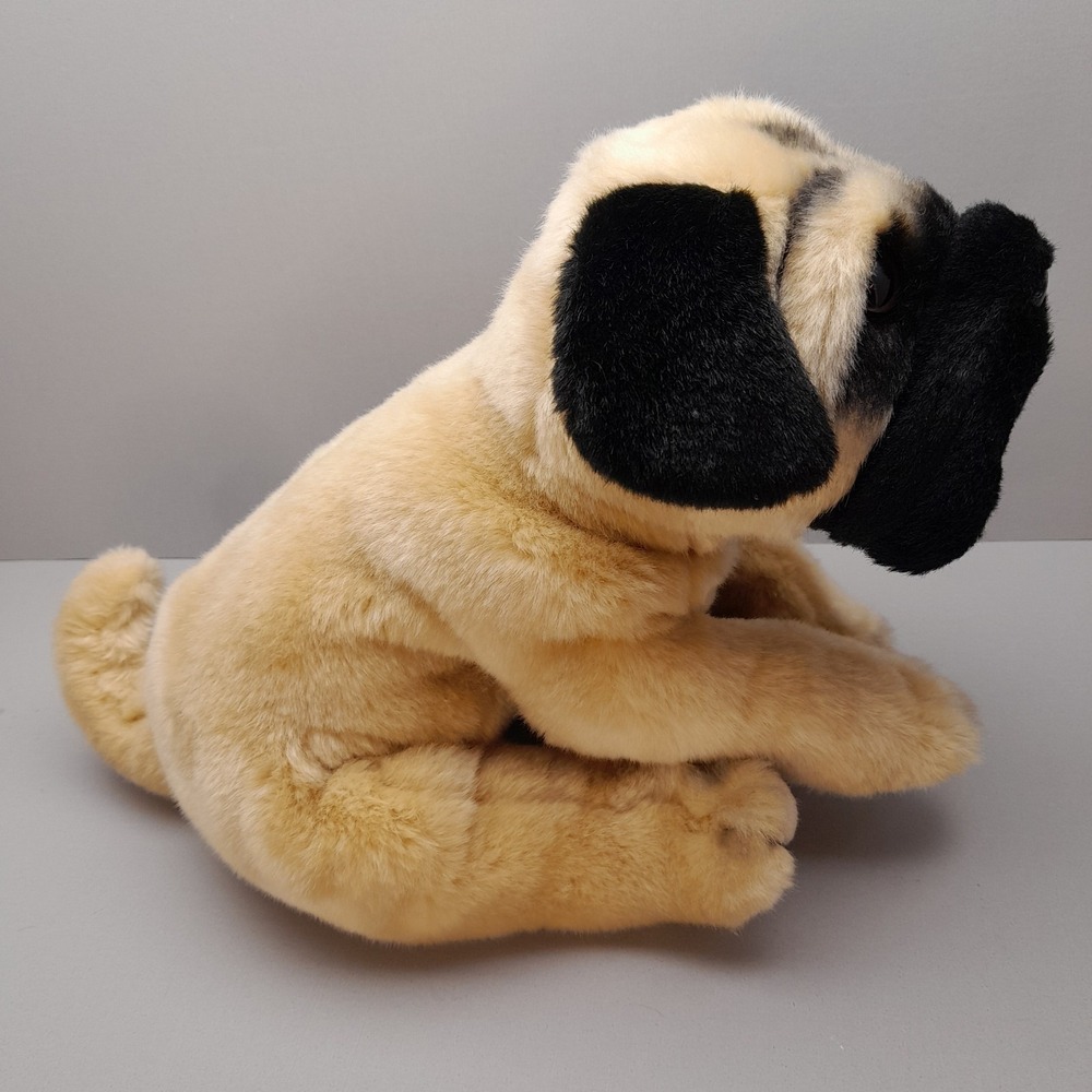 Vintage 2000 Animal Alley Pug Dog Plush 13" Toys R Us Exclusive Stuffed Animal - Picture 5 of 10
